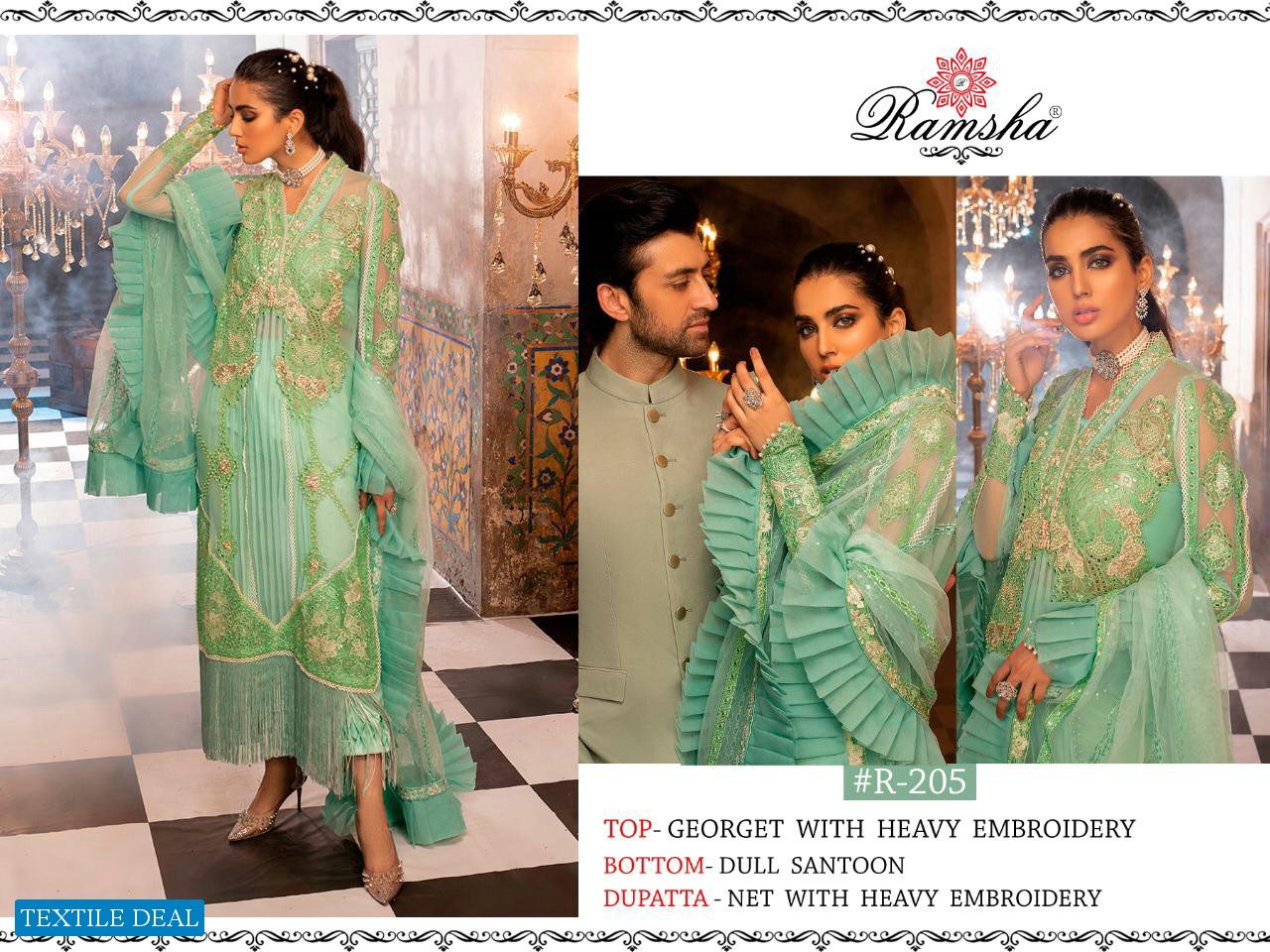Ramsha R-203 R-204 R-205 R-206 And R-207 Wholesale Pakistani Concept Dress