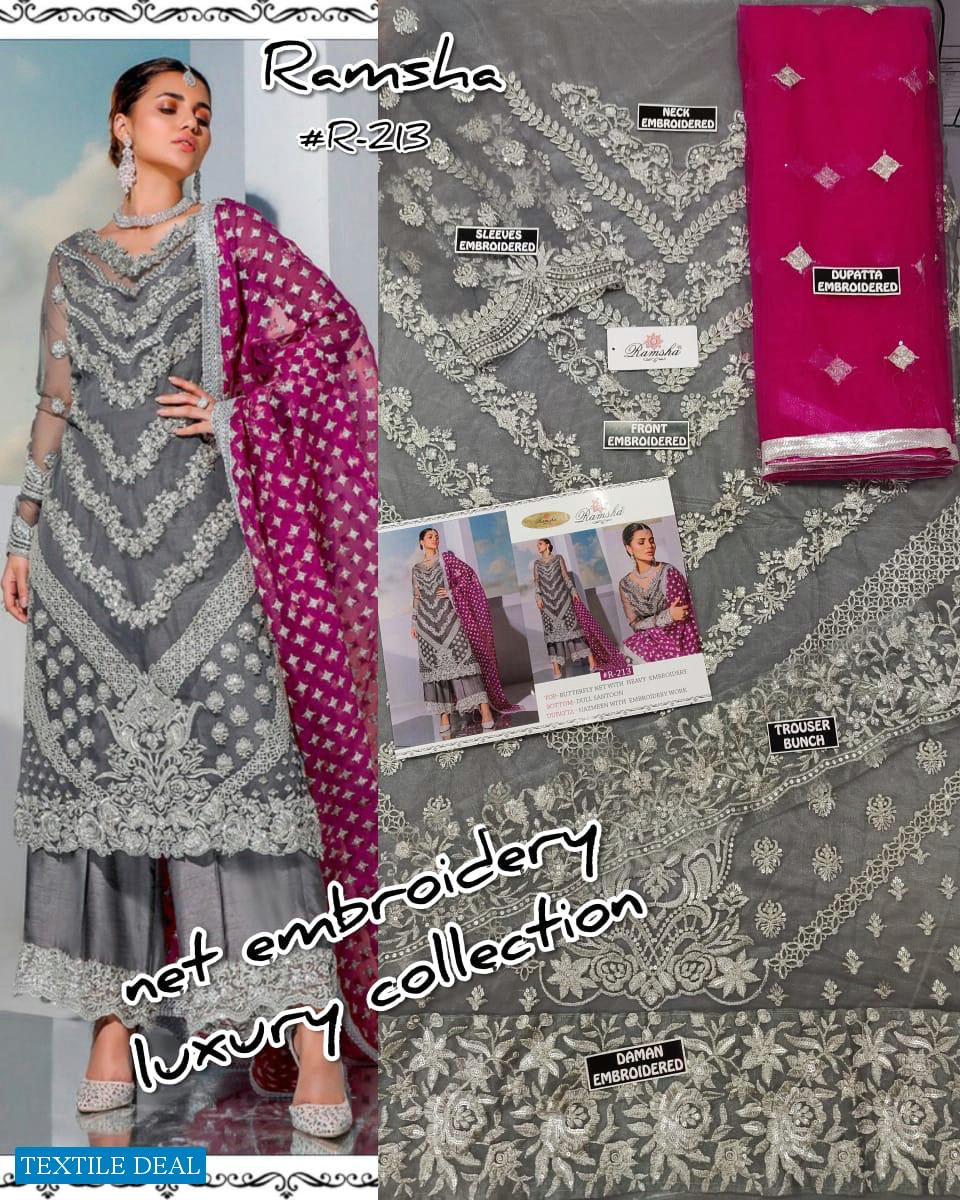 Ramsha R-212 And R-213 Pakistani Concept Salwar Kameez