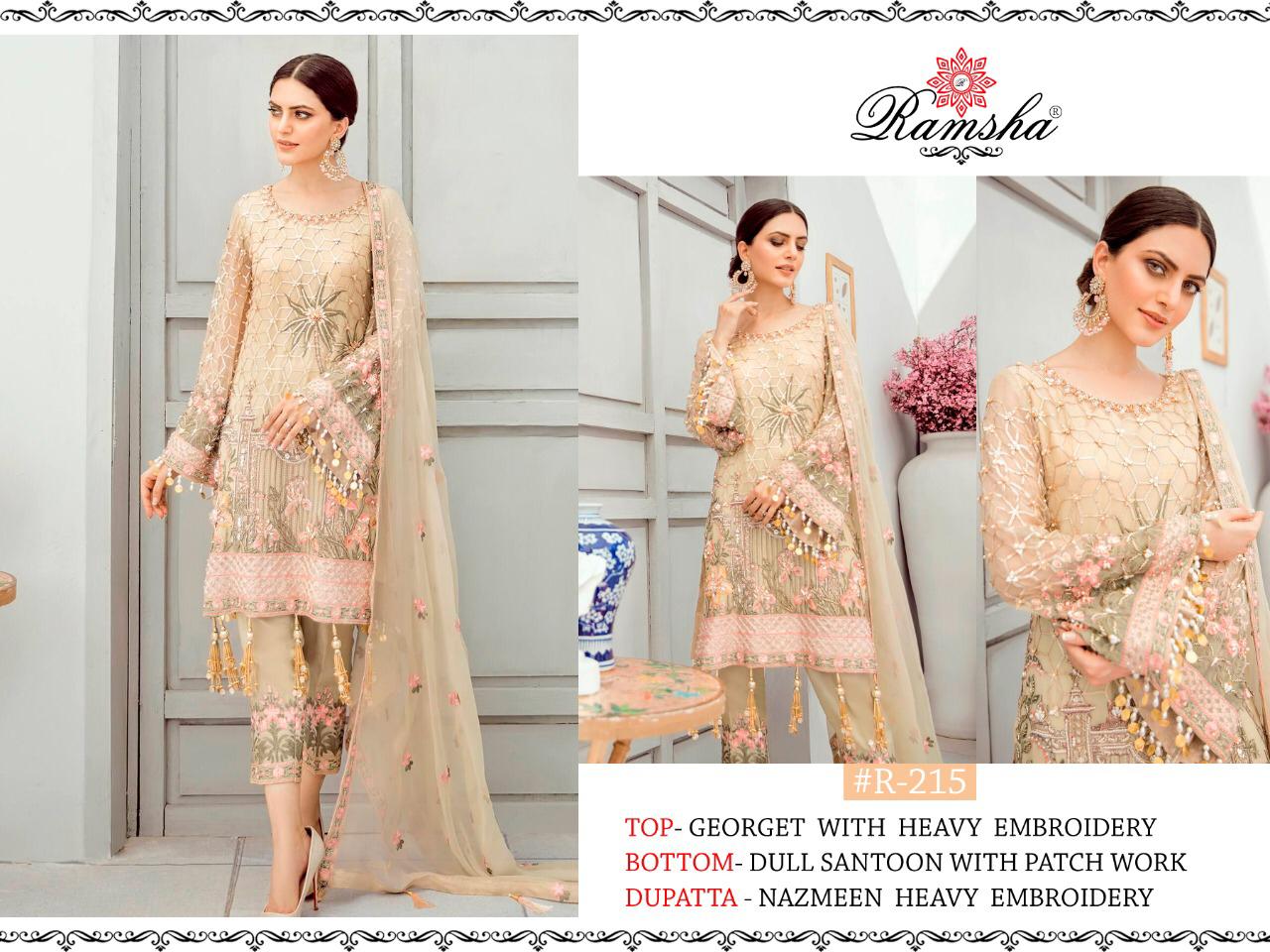 Ramsha R-214 R-215 R-216 AND R-217 Pakistani Concept Dress