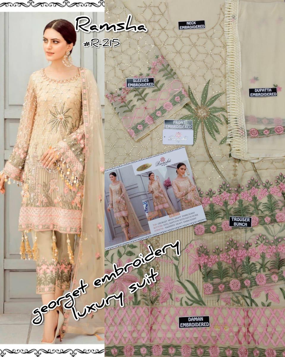 Ramsha R-214 R-215 R-216 AND R-217 Pakistani Concept Dress
