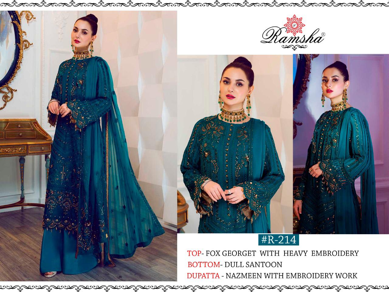 Ramsha R-214 R-215 R-216 AND R-217 Pakistani Concept Dress