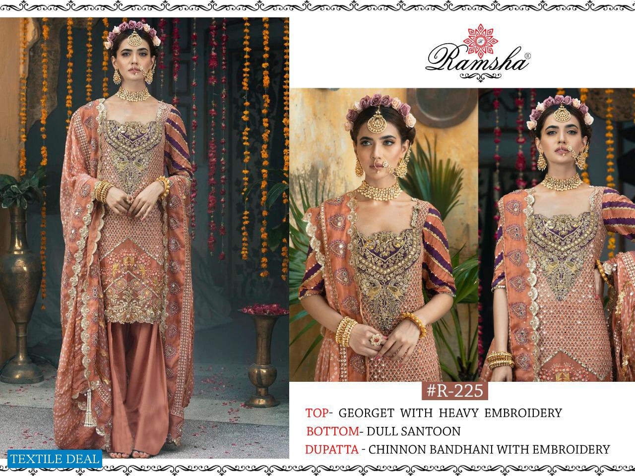 Ramsha R-224 And R-225 Wholesale Pakistani Dress