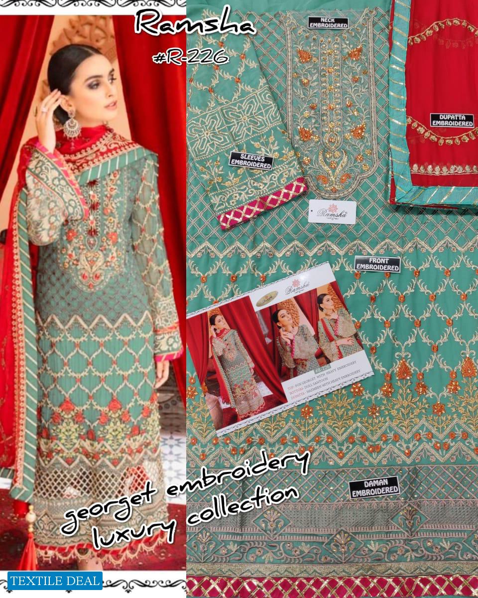 Ramsha R-226 And R-227 Wholesale Pakistani Concept Dress