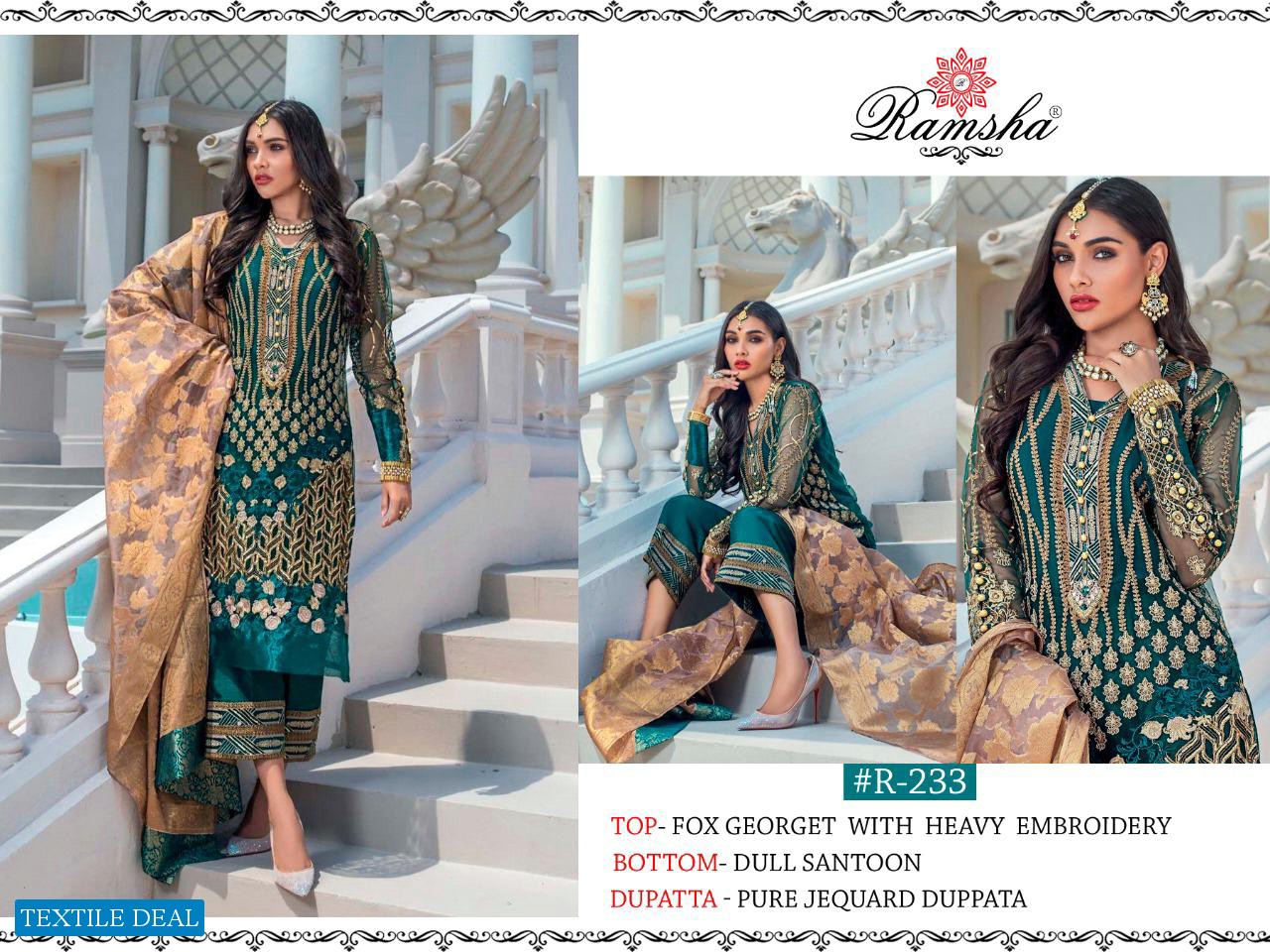 Ramsha R-231 to R-235 Wholesale Pakistani Concept Salwar Kameez
