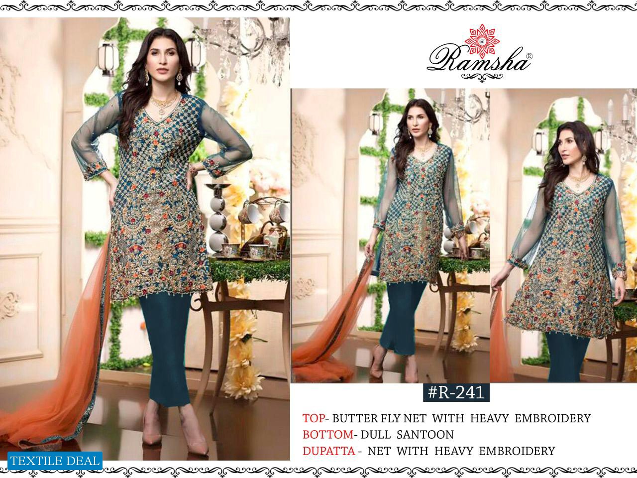 Ramsha R-238 R-239 R-240 And R-241 Wholesale Pakistani Concept Dress