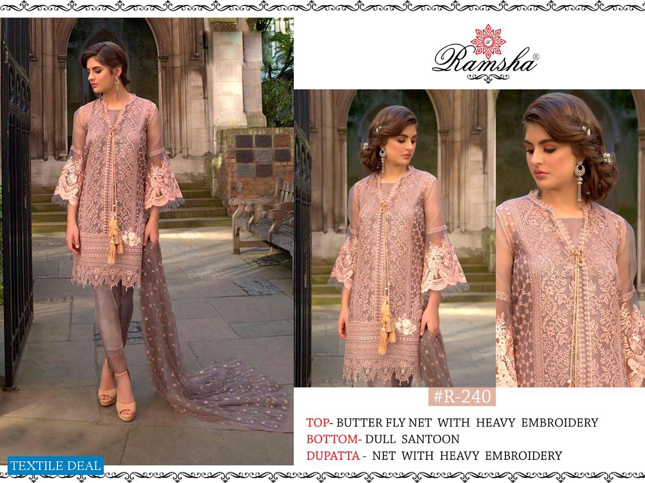 Ramsha R-238 R-239 R-240 And R-241 Wholesale Pakistani Concept Dress