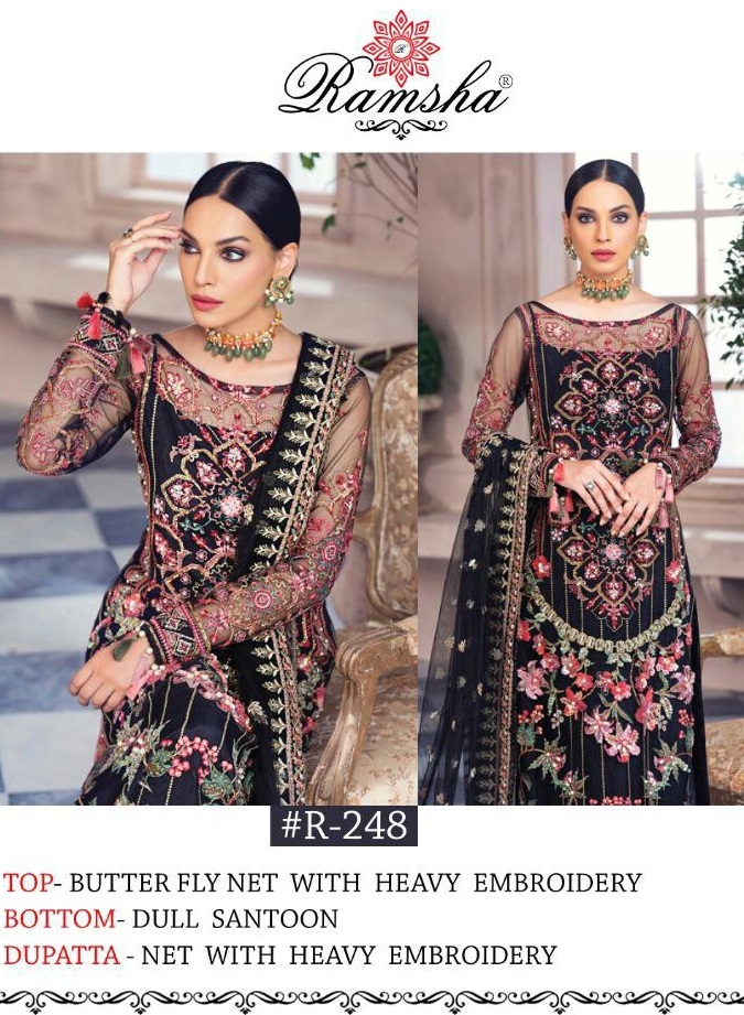 Ramsha R-246 R-247 R-248 Wholesale Pakistani Salwar Kameez