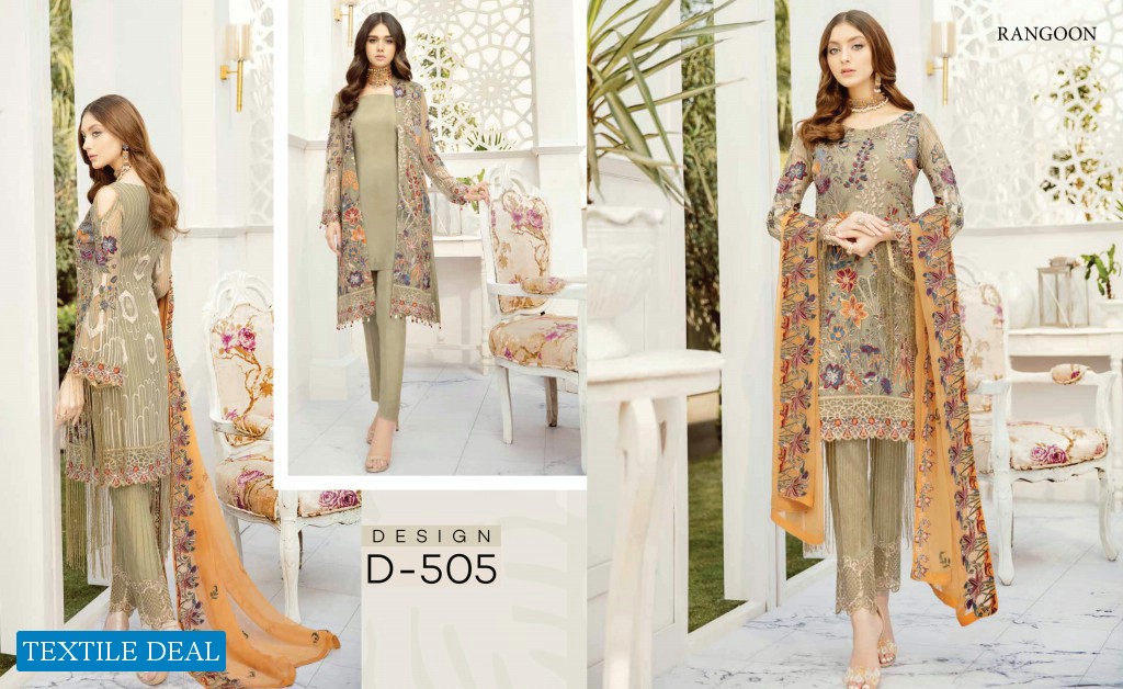 Ramsha Rangoon Vol-5 Wholesale Luxury Original Pakistani Dress