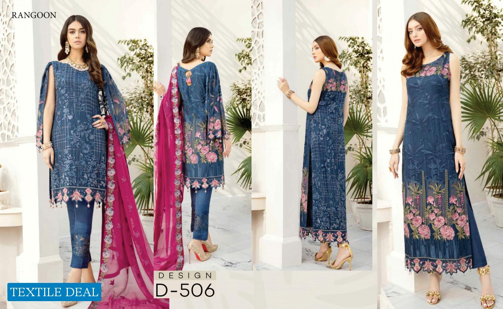 Ramsha Rangoon Vol-5 Wholesale Luxury Original Pakistani Dress