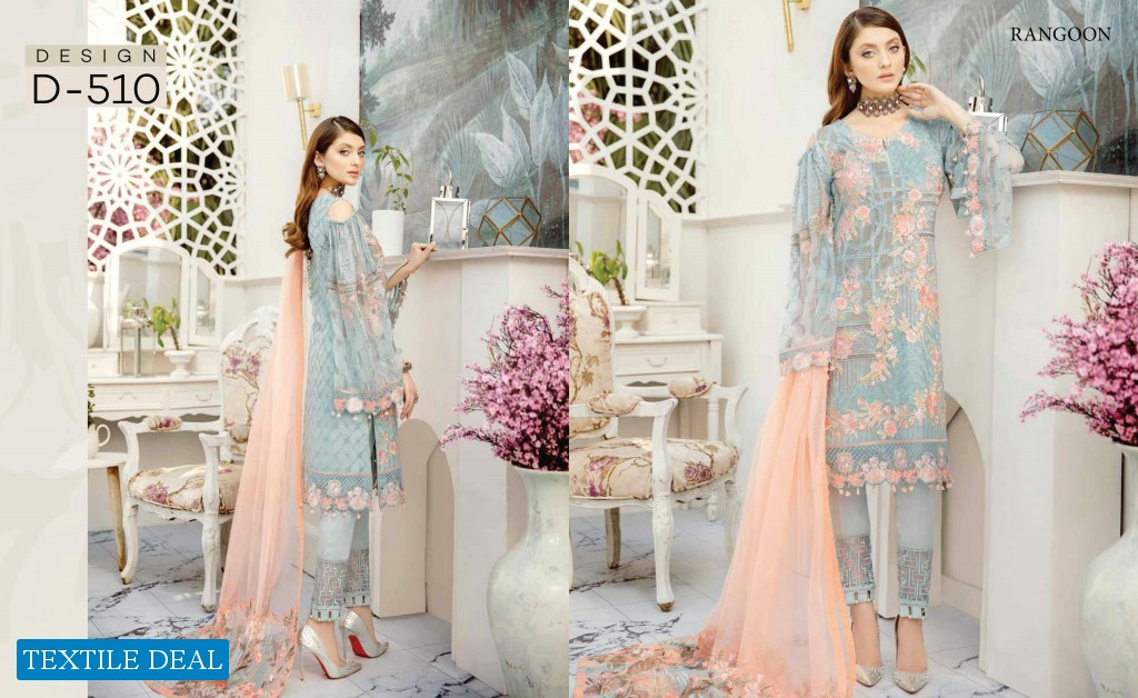 Ramsha Rangoon Vol-5 Wholesale Luxury Original Pakistani Dress