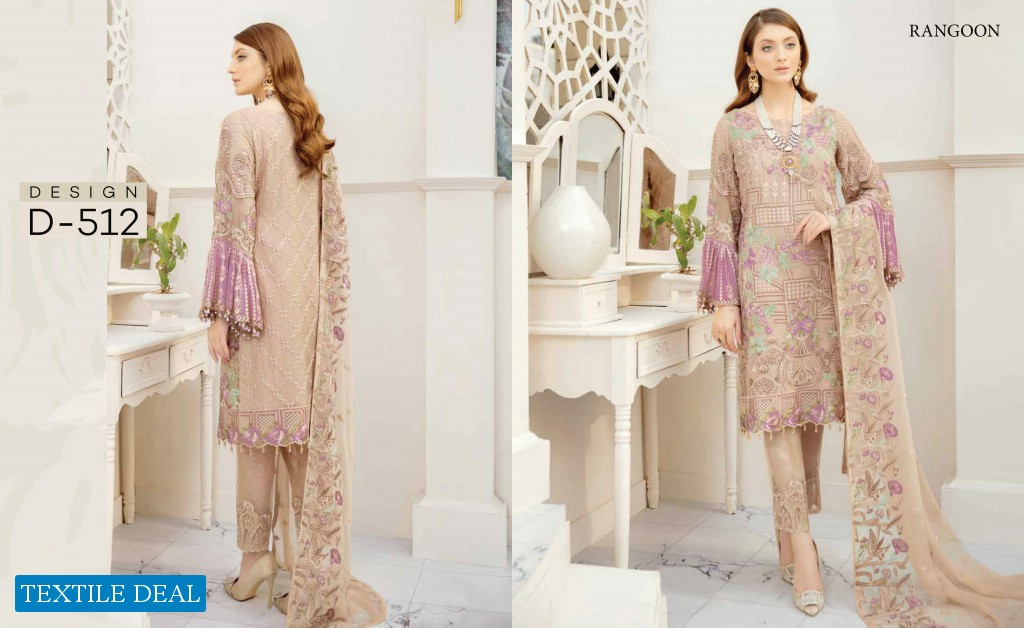 Ramsha Rangoon Vol-5 Wholesale Luxury Original Pakistani Dress