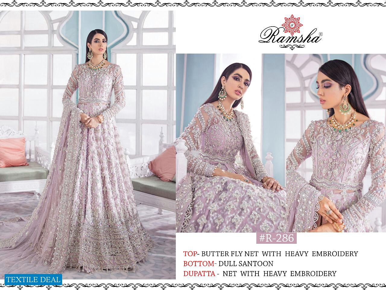 Ramsha Vol-6 Wholesale Pakistani Conceot Dress