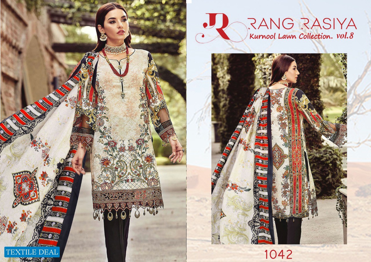 Rang Rasiya Kurnool Lawn Collection Vol-8 Wholesale Lawn Dress Material