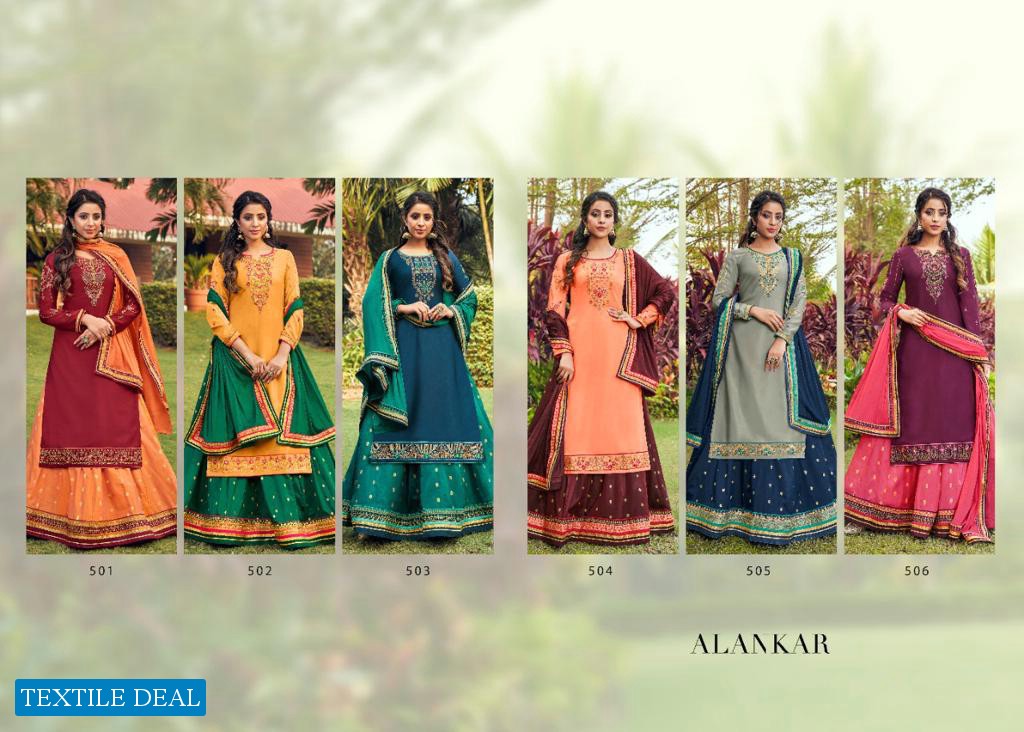 Rangoon Alankar Wholesale Ready Made Top With Skirt And Dupatta Collection