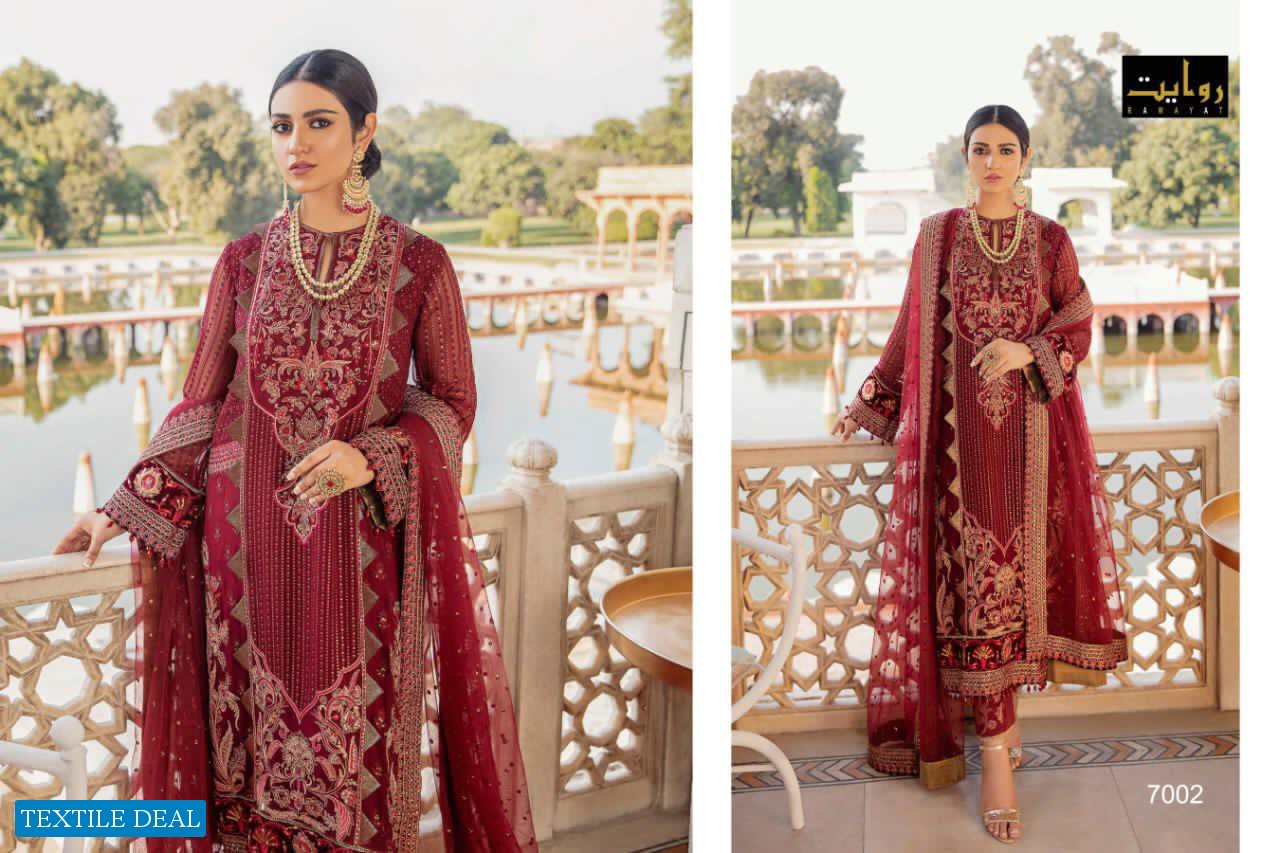 Rawayat Damask X Rouche Luxury Chiffon Vol-2 Collection 2020
