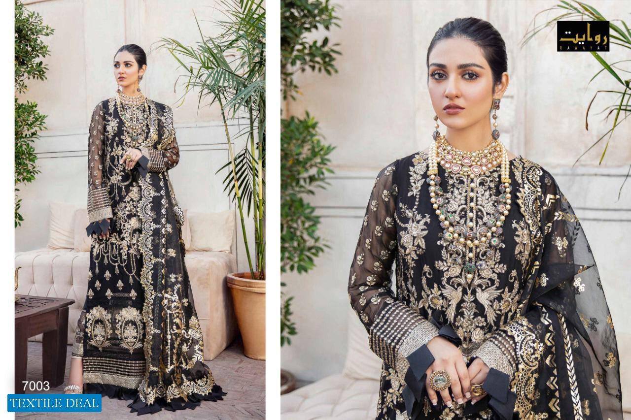 Rawayat Damask X Rouche Luxury Chiffon Vol-2 Collection 2020