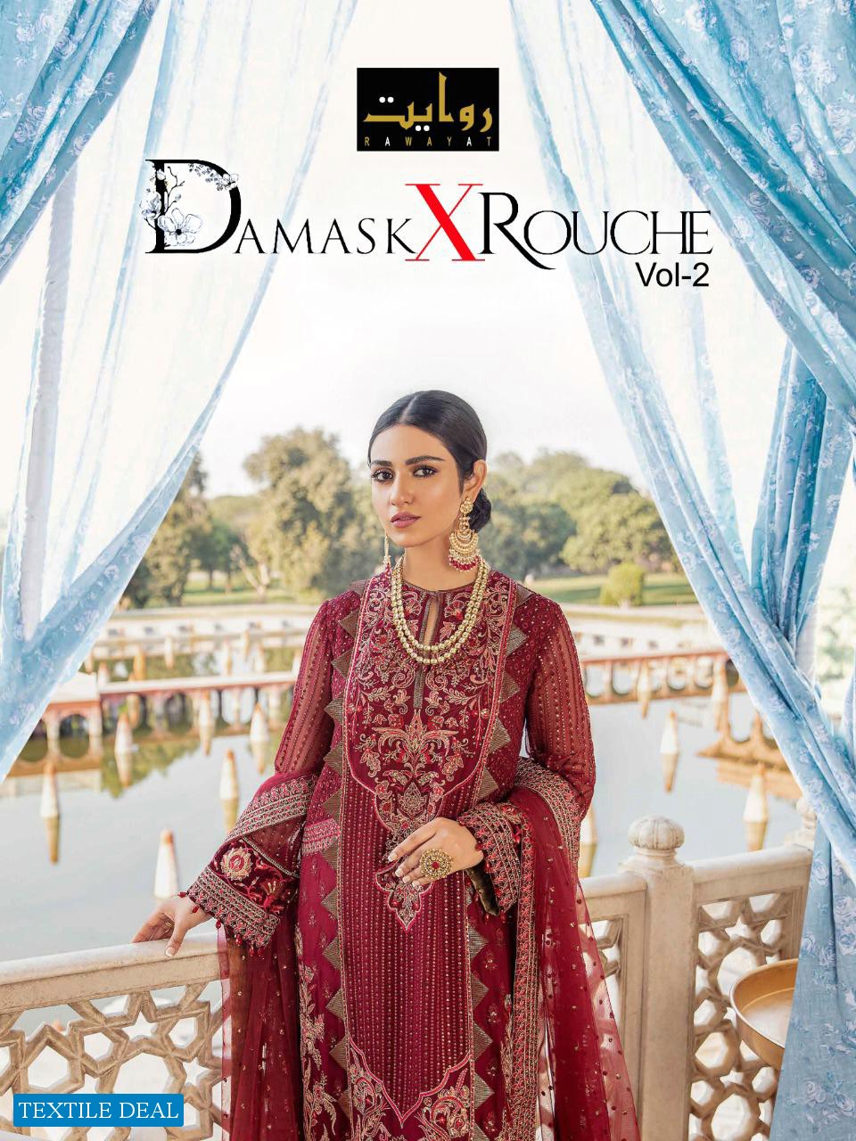 Rawayat Damask X Rouche Luxury Chiffon Vol-2 Collection 2020