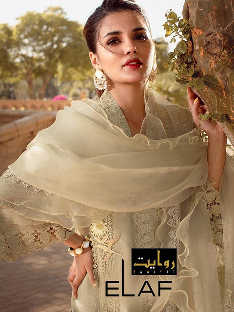 Rawayat Elaf Luxury Lawn Collection 2021 Wholesale Dress