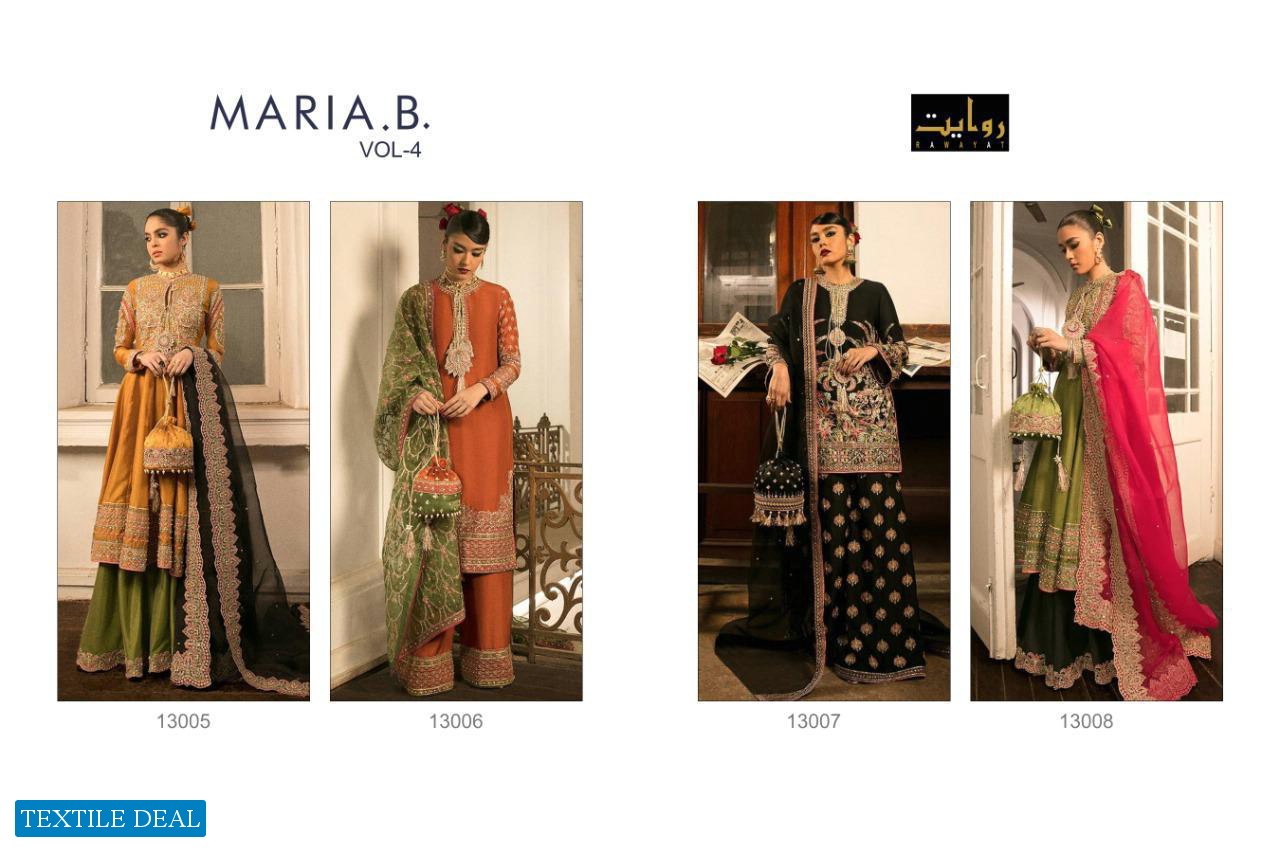 Rawayat Maria B Vol-4 Wholesale Pakistani Concept Dress Material