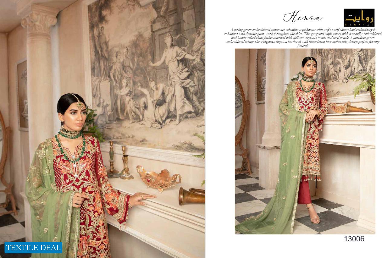 Rawayat Mashq chiffon 2020 Pakistani Dress Catalog