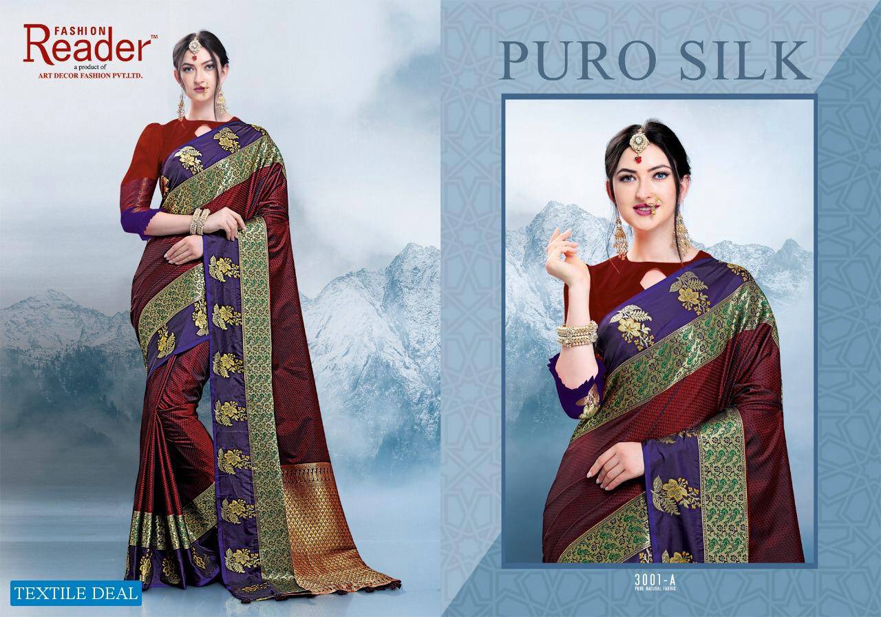 Reader Fashion Puro Silk Wholesale Silk Sarees