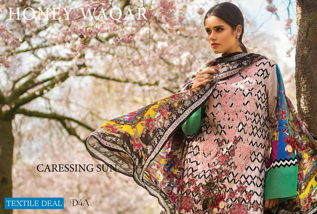 Regalia Honey Waqar Conquerir le monde ss 19 Wholesale Luxury Festival Lawn Collection