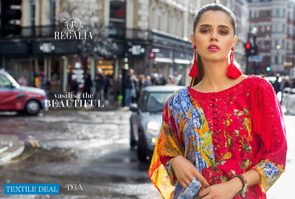 Regalia Honey Waqar Conquerir le monde ss 19 Wholesale Luxury Festival Lawn Collection