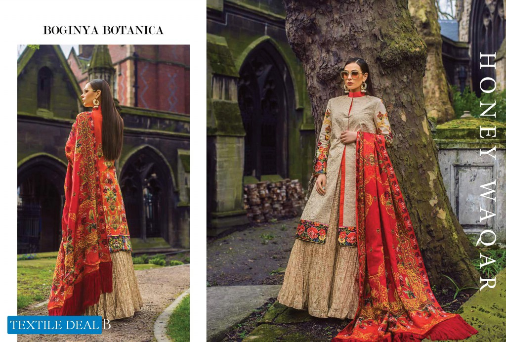 Regalia Honey Waqar Conquerir le monde ss 19 Wholesale Luxury Festival Lawn Collection