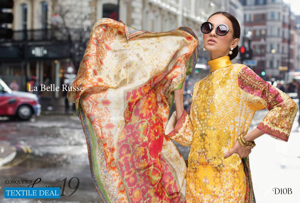 Regalia Honey Waqar Conquerir le monde ss 19 Wholesale Luxury Festival Lawn Collection