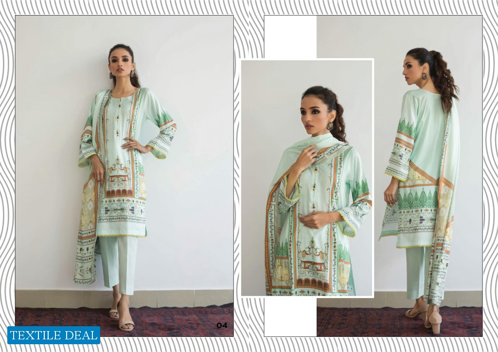 Regalia Orchid Digital Linen Collection Wholesale Pakistani Catalog