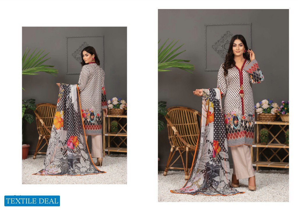 Regalia Orchid Printed Lawn With Silk Dupatta Wholesale Pakistani Suits Dealer