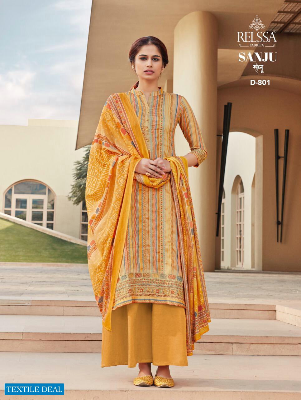 Relssa Sanju Wholesale Cotton Satin hand Work Salwar Kameez