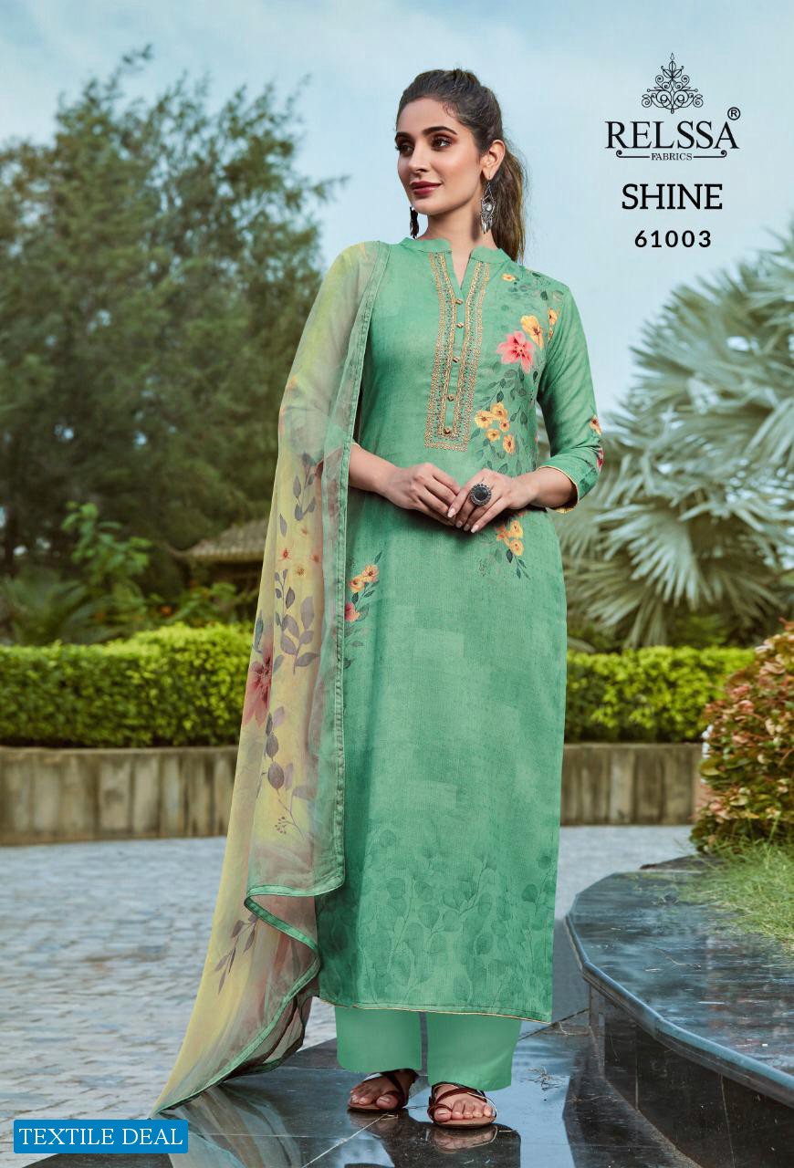 Relssa Shine Wholesale Pure Pashmina Salwar Kameez
