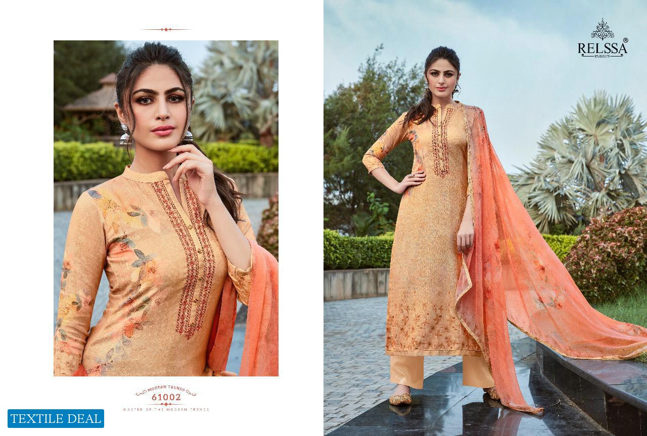 Relssa Shine Wholesale Pure Pashmina Salwar Kameez