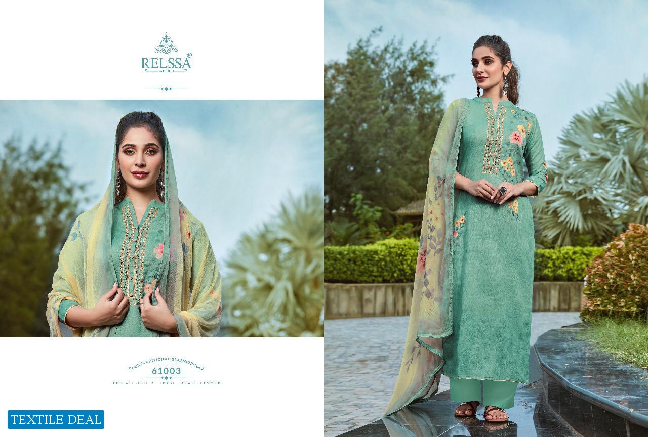 Relssa Shine Wholesale Pure Pashmina Salwar Kameez