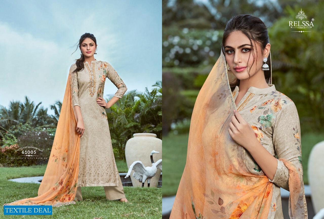 Relssa Shine Wholesale Pure Pashmina Salwar Kameez