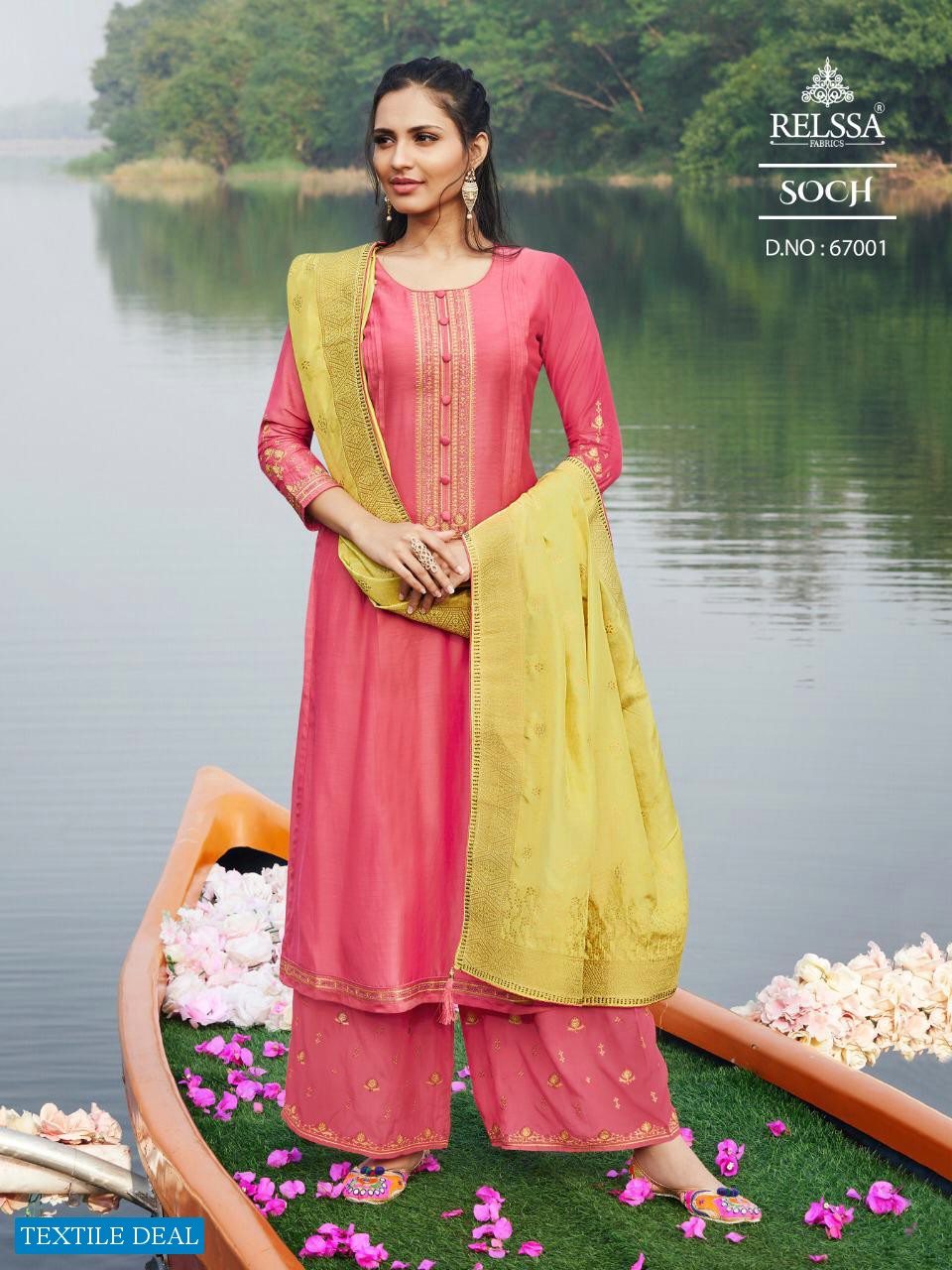 Relssa Soch Tansui Jacquard Dupatta Ethnic Salwar Suits