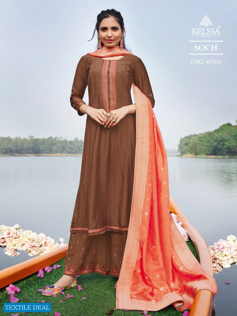 Relssa Soch Tansui Jacquard Dupatta Ethnic Salwar Suits