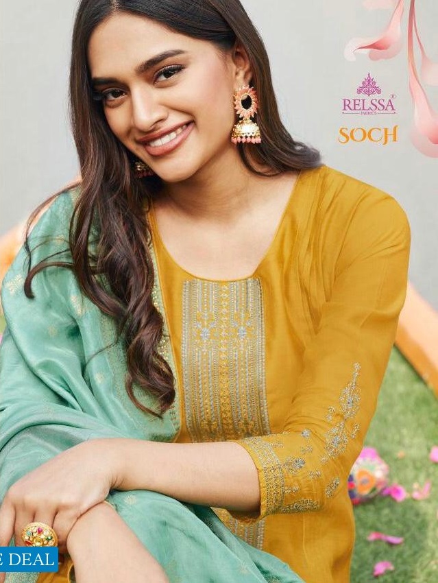 Relssa Soch Tansui Jacquard Dupatta Ethnic Salwar Suits