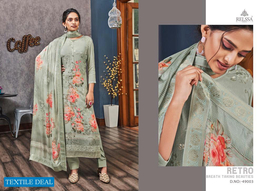 Relssa Sukanya Wholesale Fancy fabrics With Work Salwar Kameez