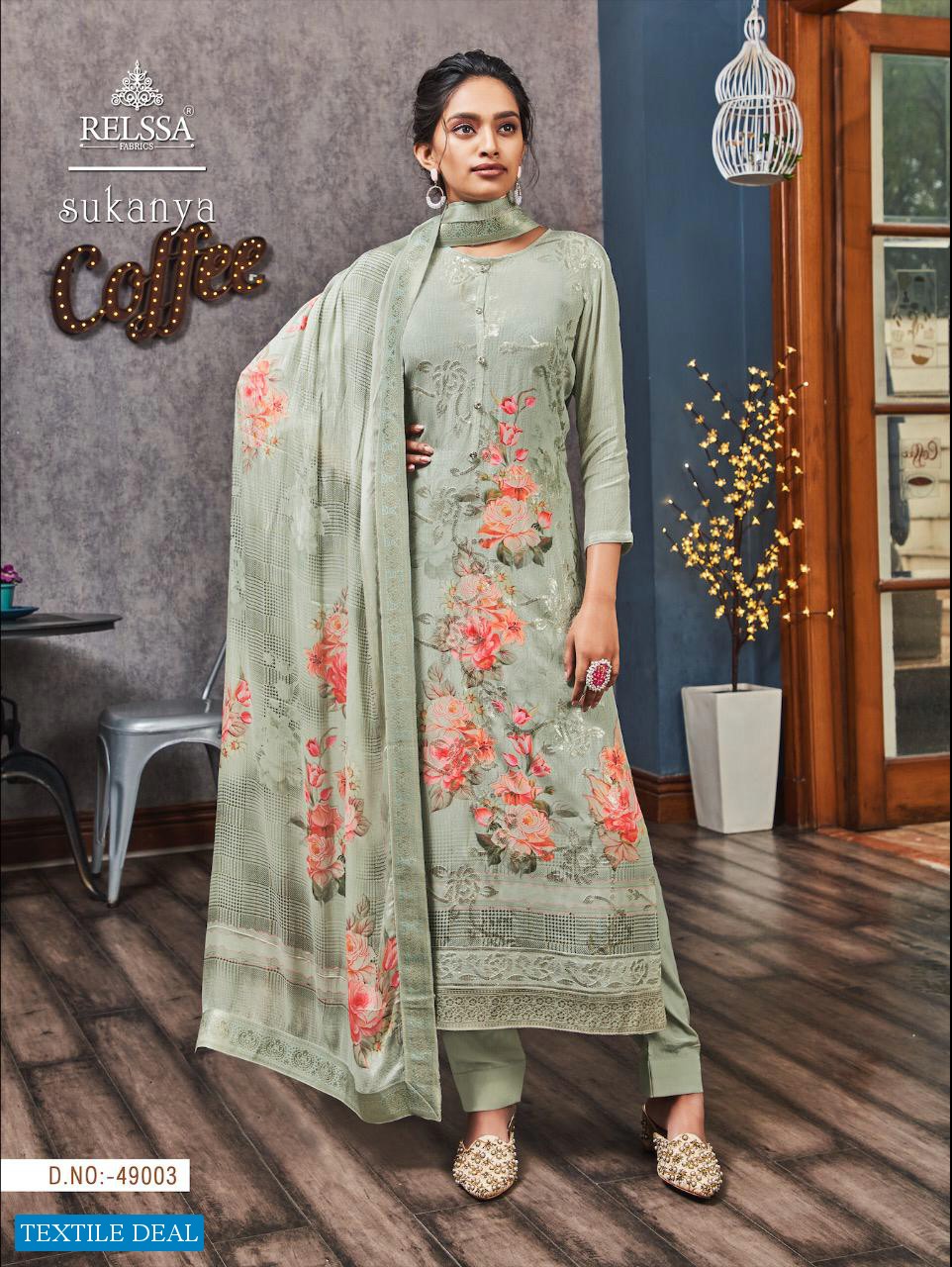 Relssa Sukanya Wholesale Fancy fabrics With Work Salwar Kameez
