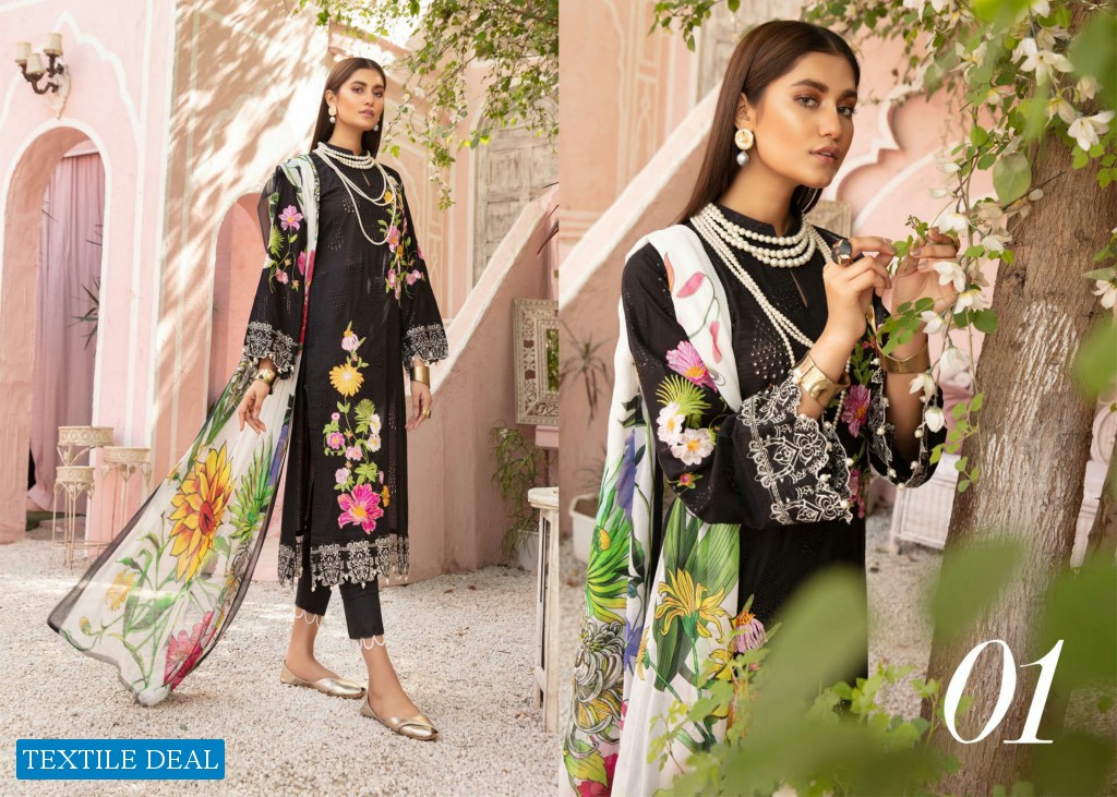 Riaz Art Mina Beautiful Embroidered lawn collection