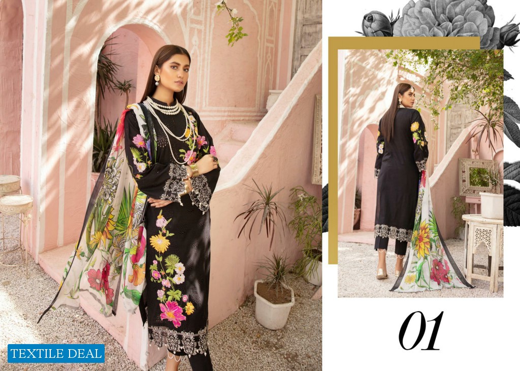 Riaz Art Mina Beautiful Embroidered lawn collection
