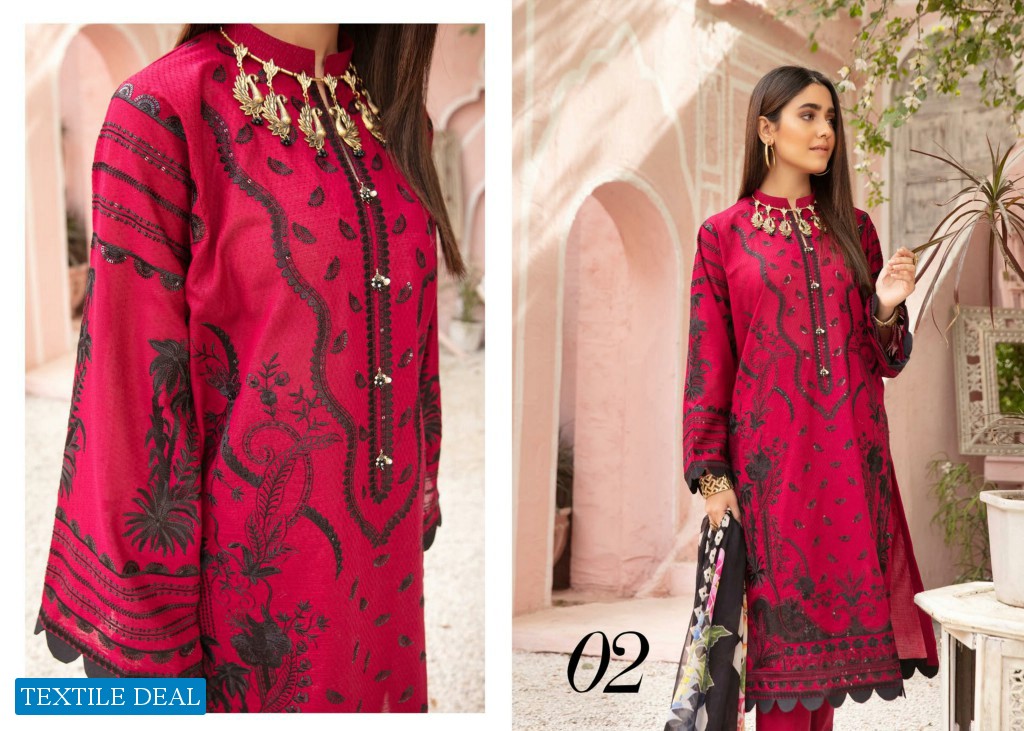 Riaz Art Mina Beautiful Embroidered lawn collection