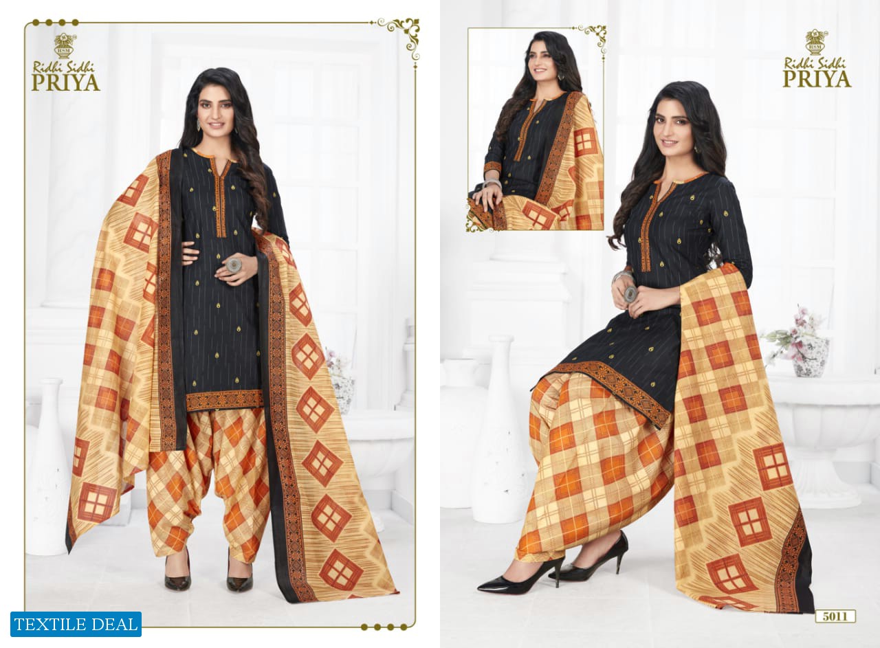 Ridhi Sidhi Priya Vol-5 Wholesale Printed Full Stitched Dress