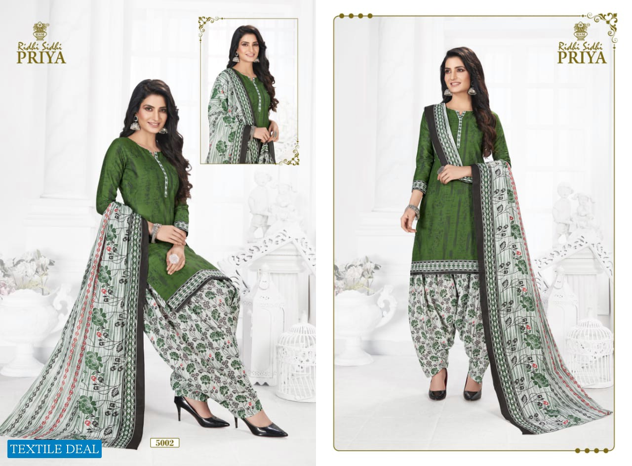 Ridhi Sidhi Priya Vol-5 Wholesale Printed Full Stitched Dress