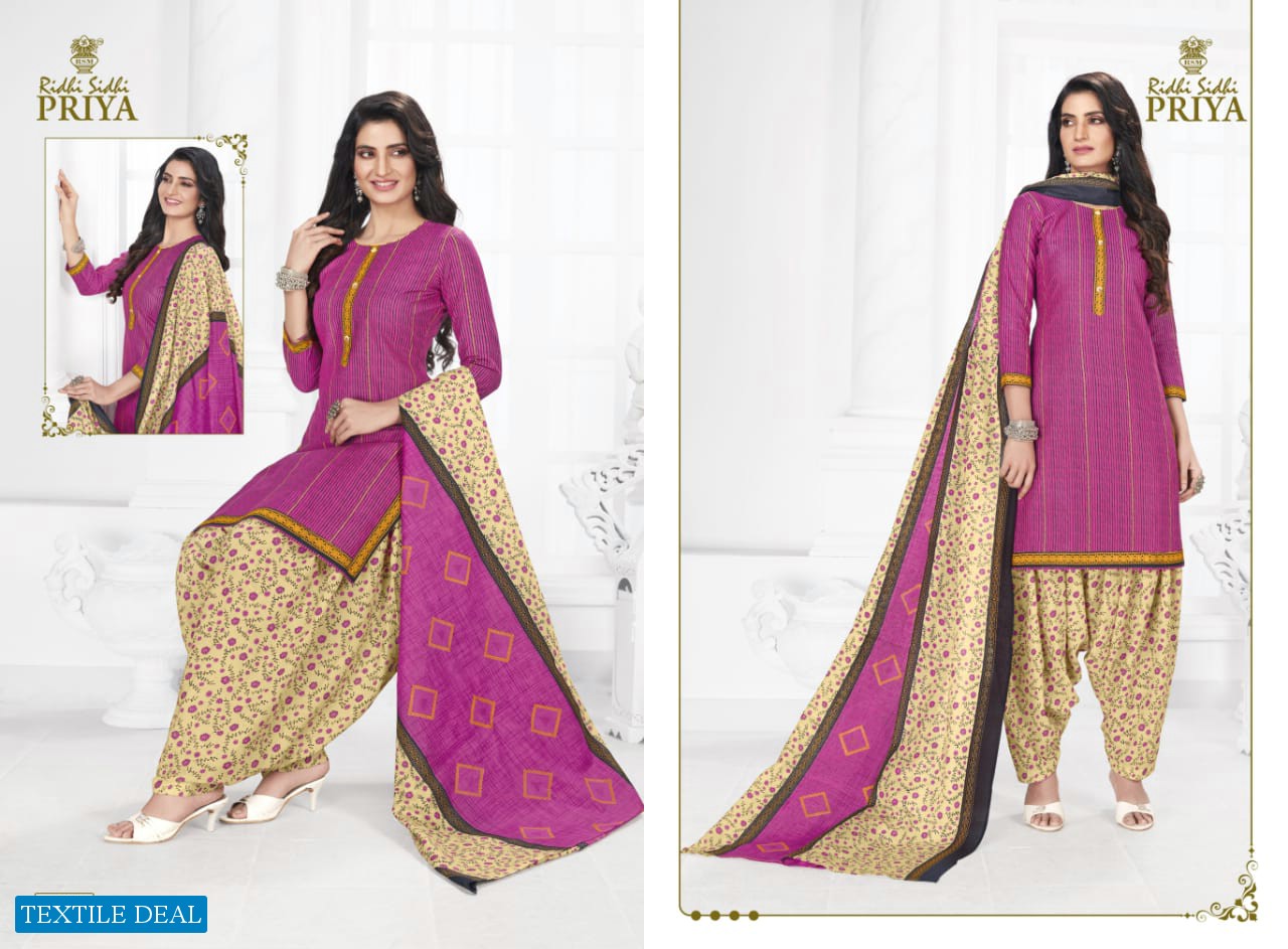 Ridhi Sidhi Priya Vol-5 Wholesale Printed Full Stitched Dress