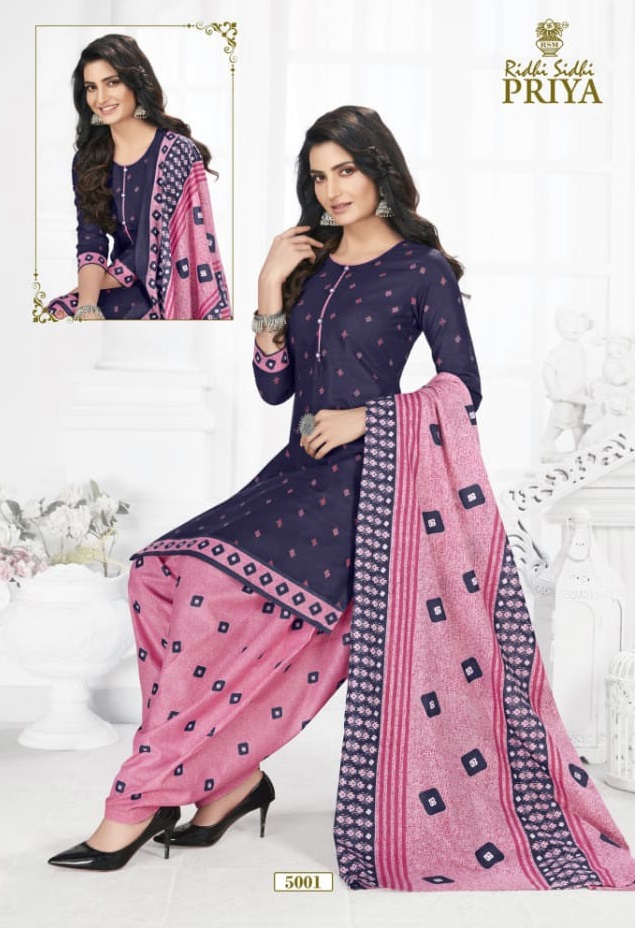 Ridhi Sidhi Priya Vol-5 Wholesale Printed Full Stitched Dress