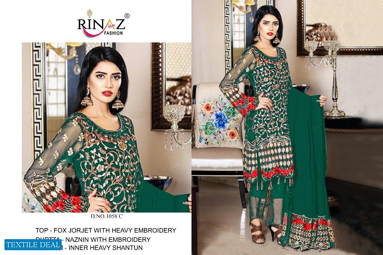 Rinaz 1058 Colour Wholesale Pakistani Concept Dress Material