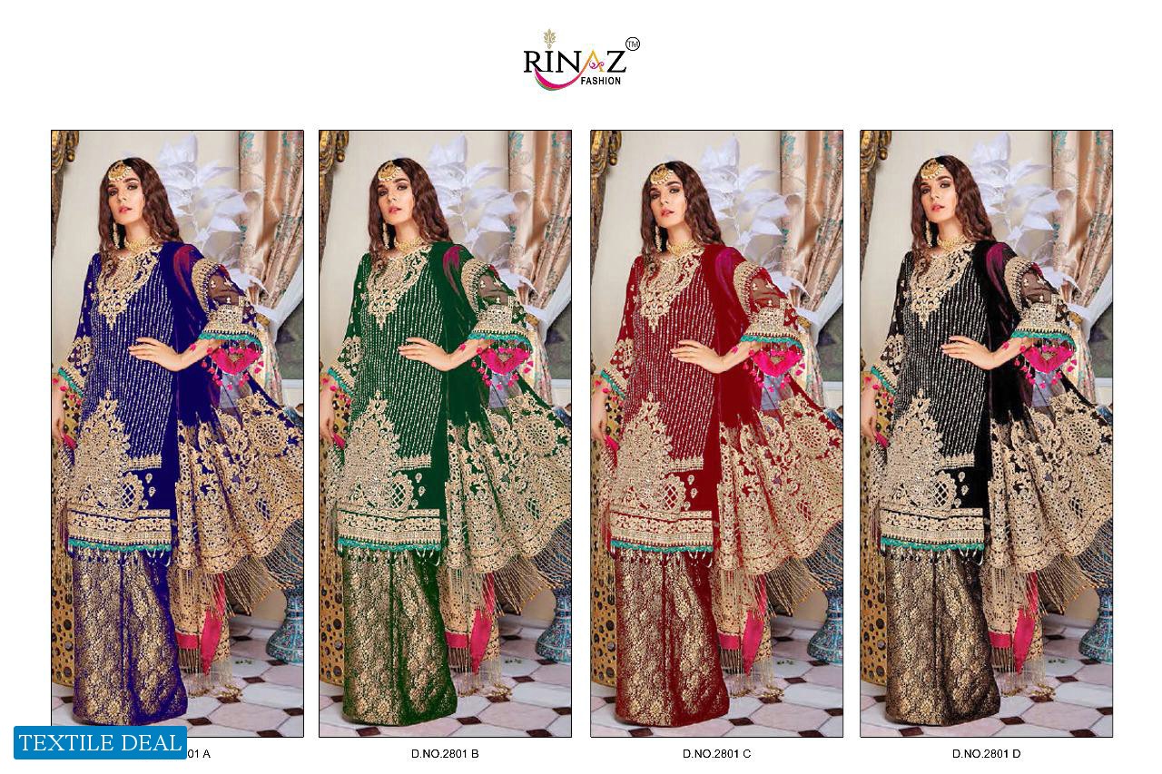 Rinaz 2801 Colour Wholesale Pakistani Concept Dress Material